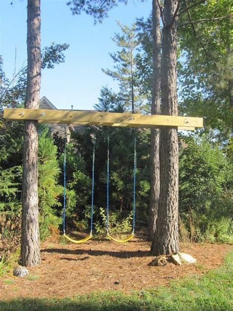 There are many kits available that will allow you if you plan to hang a saucer type swing from a single rope the movement left to right as well as back and forth. Two Story Cottage: Built-In Swings | Diy playground ...