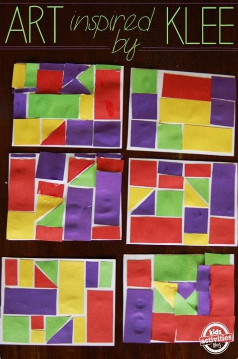 Colorful Math Art Project For Kids Inspired By The Artist Klee Kids