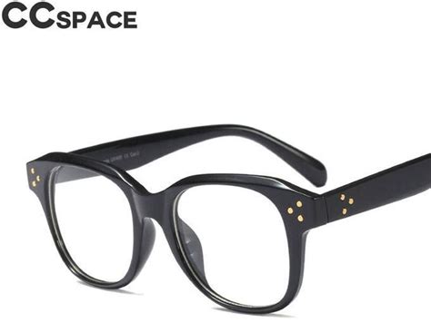 rivet cat eye glasses frames women retro styles ccspace designer optical computer glasses 45626