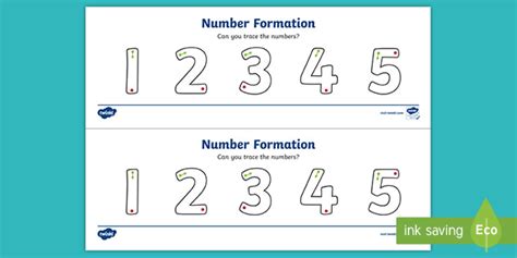 👉 Number Formation Tracing Activity 1 to 5 (teacher made)