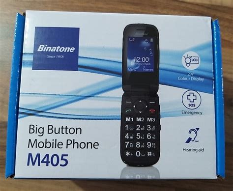 Binatone M405 Big Button Unlocked Sim Free Gsm Mobile Phone Sos Senior