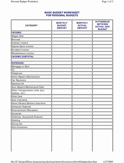6 Basic Excel Spreadsheet Templates - Excel Templates ...