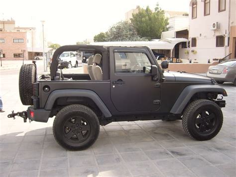matte black jeep wrangler 2 door | Black jeep wrangler ...