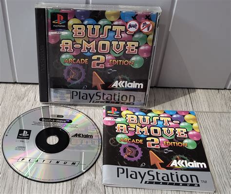 Bust A Move 2 Arcade Edition Platinum Sony Playstation 1 Ps1 Game