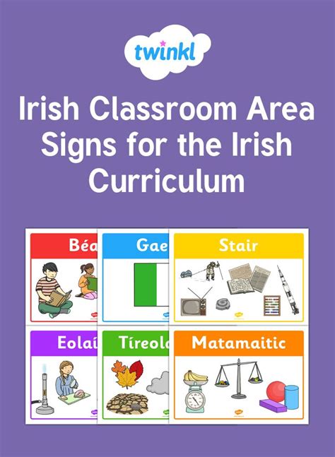 Classroom Signs In Irishpóstaeir Ranga As Gaeilge Classroom Signs