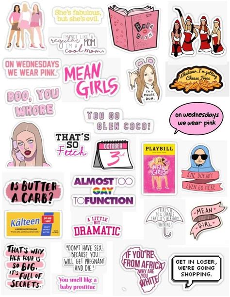 Mean Girls Stickers Mean Girls Stickers Lilobe Lilobeller Pictures Means Girls Sticker Pack