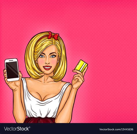 Pop Art Of A Young Sexy Girl Royalty Free Vector Image