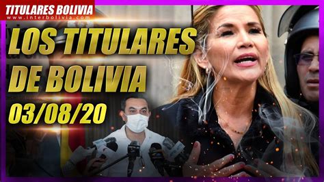 Estimados embajadores y embajadoras, representantes del gobierno de la república federal de alemania, cuerpo diplomatico amigos y amigas de bolivia queridos y queridas compatriotas hoy 6 de agosto celebramos el 188 aniversario patrio y un año de implementacion de la agenda patriótica. 🔴LOS TITULARES DE BOLIVIA 🇧🇴 3 DE AGOSTO 2020 [ NOTICIAS ...