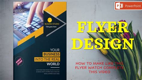How To Make A Custom Flyer Design In Powerpoint Youtube