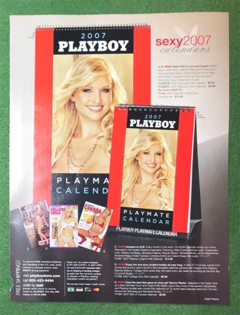 Vintage Playboy Magazine Ad Playmate Calendar Girls Next Door