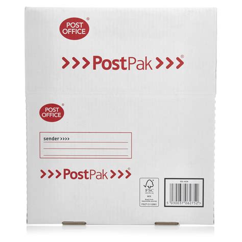 Receive post & forward it on wherever needed. Royal Mail Post Office PostPak Mailing Box Small Parcel ...