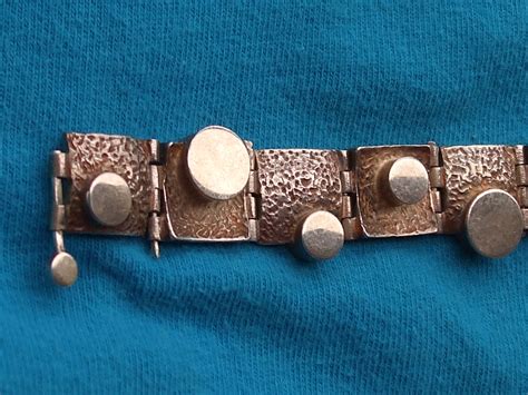 modernist sterling bracelet | Vintage modernist jewelry, Sterling bracelets, Modernist jewelry