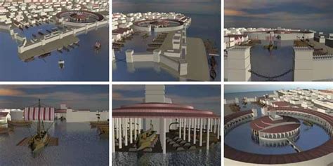 Digital Reconstruction Of The Harbor Complex Of Carthage The Circular