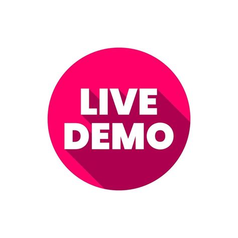 Live Demo Icon Badge Label Icon Design Vector 19163657 Vector Art At