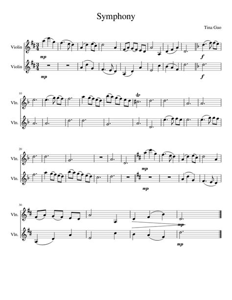 Collection by exploring music with bill mcglaughlin. Symphony Sheet music for Violin | Download free in PDF or MIDI | Musescore.com