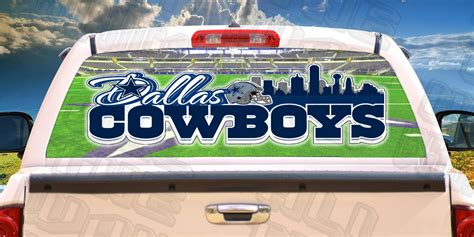 Dallas Cowboys Perforated Window Decal Vinyl Truck Window Etsy
