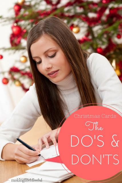 The Dos And Donts Of Sending Christmas Cards Making Life Blissful
