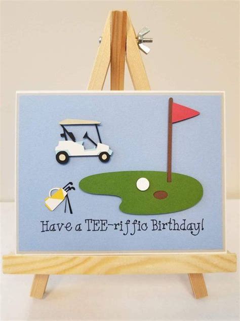 Handmade Golf Card Golfing Theme Card Happy Birthday Card Etsy Canada Happy Birthday Cards
