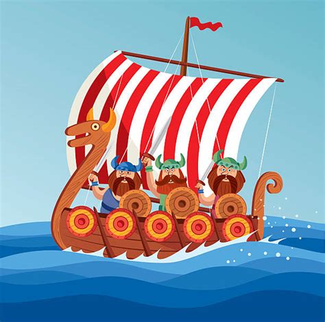 420 Viking Ship Cartoon Stock Illustrations Royalty Free Vector