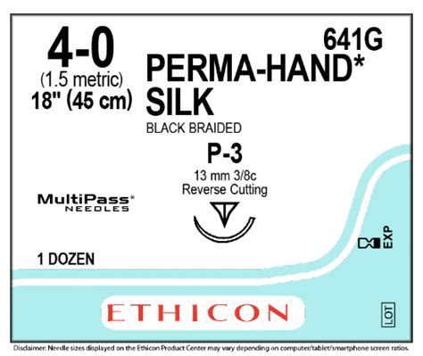 Ethicon Perma Hand Silk Suture Perma Hand Sutures Uk