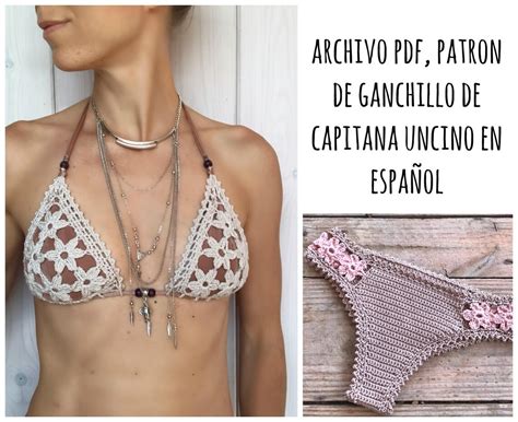 Pdf Patron De Ganchillo Coralia Brazilian Bikini Partes Etsy