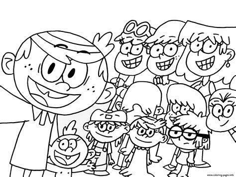 Dltk's crafts for kids homes / my house crafts and activities for kids. The Loud House Cartoon Kids Coloring Pages Printable