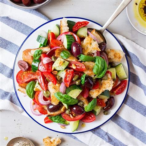 Italian Panzanella Salad By Lazycatkitchen Quick And Easy Recipe The