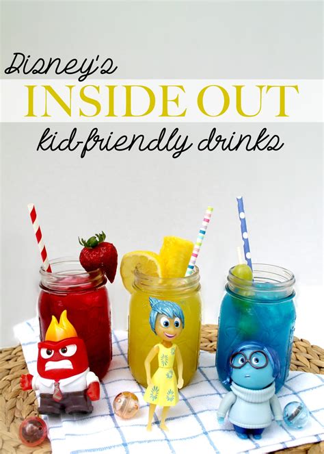 Having these recipes on hand can help you eat healthy during busy weeks! Disney's Inside Out Kid-Friendly Drinks! - Kendall Rayburn