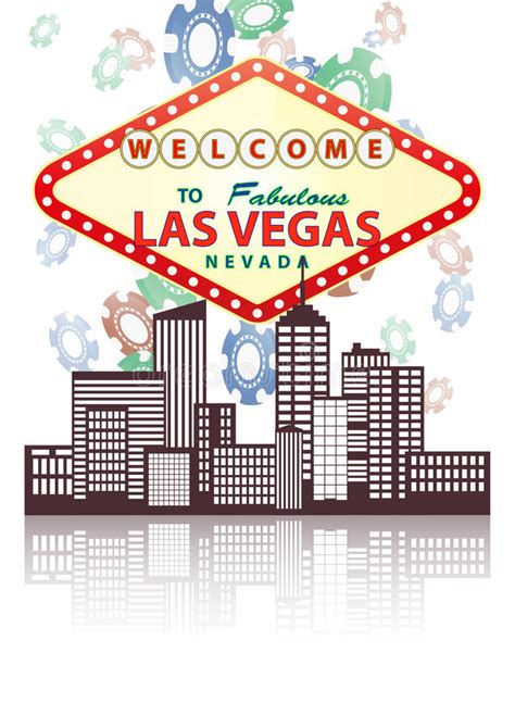 Vector Lasvegas Sign At Night Eps Format Available Stock Vector