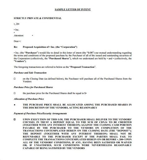 Letter of intent template word. 9+ Purchase Letter Of Intent - Free Word, PDF Format ...