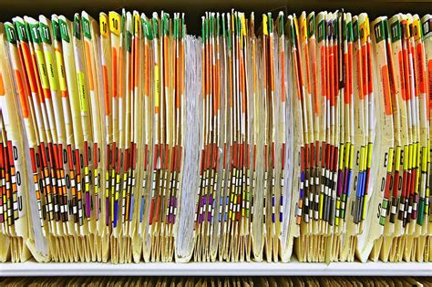 Colorful Medical Folders Photograph By Skip Nall Fine Art America