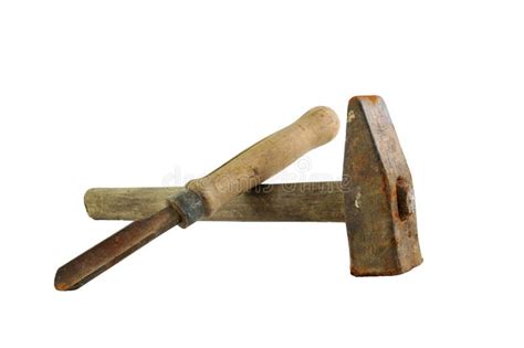 Chisel And Hammer Stock Photo Image Of Craftsman Rusty 9319164