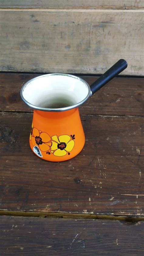 Vintage Enameled Cezve Coffee Tea Pots Etsy