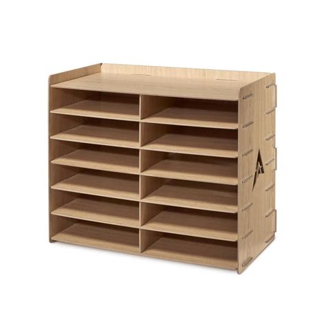 12 Compartments Dimensions 21 In W X 12 5 In D X 17 125 In H Wood