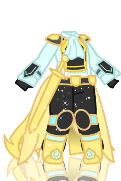 Gacha Gold Outfit Em 2021 Roupas De Personagens Roupas De Anime