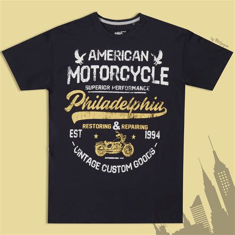 Mens Motorcycle Vintage Graphic Prints T Shirts Crew Neck Short Sleeve Tops Tees Ebay