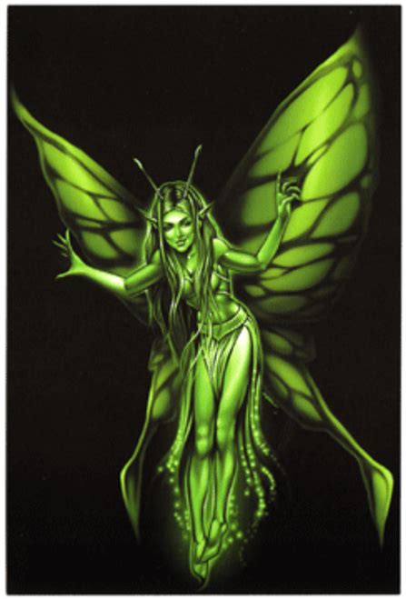 Green Fairy Postcard Ogabelcom