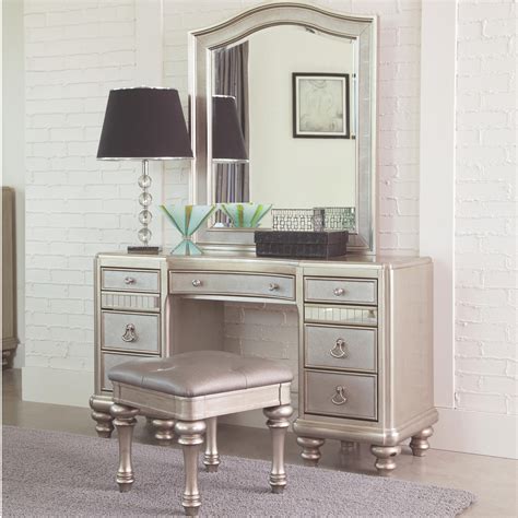 A bed frame with a drawer is a fascinating sight, and they never go out of style. Bling Game Vanity Desk with 7 Drawers and Stacked Bun Feet ...
