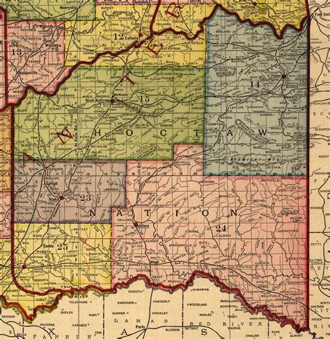 An Old Map Of The State Of Indiana With All Its Roads And Major Cities