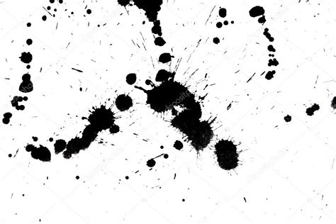 Black Drop Ink Splatter Splash — Stock Photo © Sergeynivens 13635716