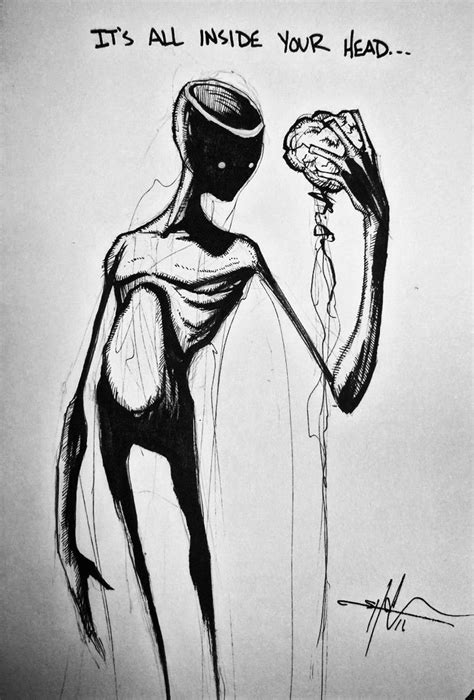 Shawn Coss Its All In Your Head Dark Art Illustrations Horror Art