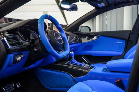 Voodoo Blue Audi RS7 Has an Interior That Belongs in a Lamborghini