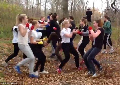 Russian Inside Combat Camps Of Brawling All Girl Russian Ultras Training