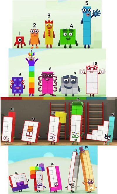 Numberblocks 1 20 By Alexiscurry Block Birthday Party Coloring Pages