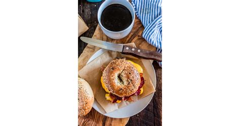New York Style Bacon Egg And Cheese Bagel Sandwich