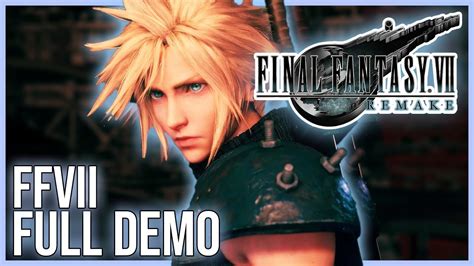 Final Fantasy Vii Remake Demo Full Playthrough On Ps4 Pro Normal Mode