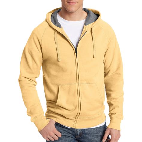 Hanes Hanes Mens Nano Premium Soft Lightweight Fleece Full Zip Hood