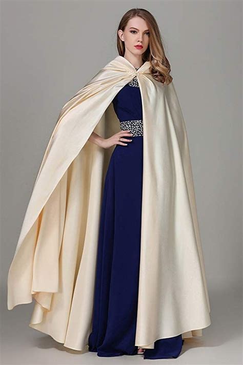 Beautelicate Womens Wedding Hooded Cape Bridal Cloak Poncho Full Length Fashion Outfits