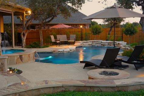 Apsp Award Winning Freeform Swimming Pool Round Rock Texas