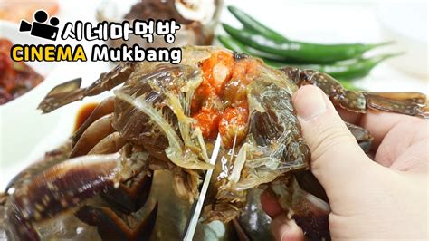 간장게장 양념게장 새우장 끝났다.. 시네마먹방 Marinated Crab&Soy Sauce shrimp ...
